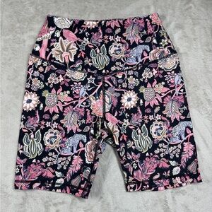 Liberty of London Tree of Life Tropical Floral Pink Bicycle Athletic Shorts XS